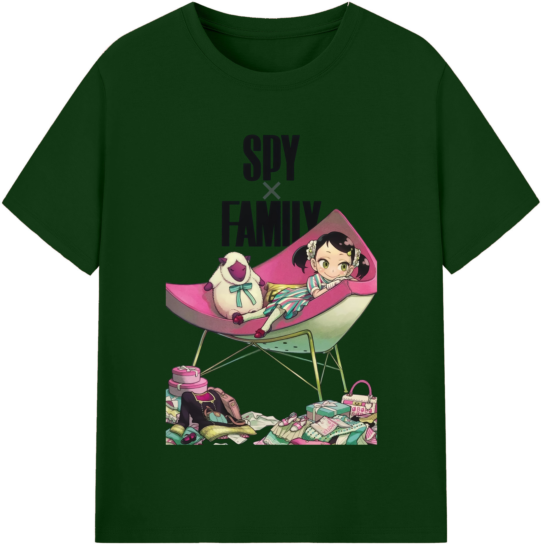 （画像用） SPY×FAMILY间谍家家酒 綿100％半袖Tシャツ（フロントプリント）